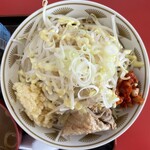 ラーメン もっけだの - 2023.5限定『まぜそばニボGニンニク野菜マシマシ』