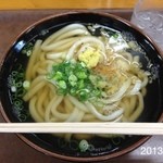 讃岐うどん 上原屋本店 - 2013.8.17(土)15時すぎ かけだしで食べる釜揚げ湯抜き大 (^з^)-☆ この麺の塩梅加減が、猛暑日のナトリウム不足を解消