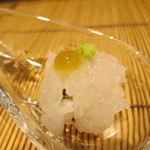 日本料理 みや  - 25年8月　淡路鱧②　梅肉で