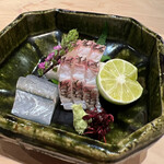 味ひろ - 鯛の松皮造り　細魚
