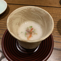蕎庵 三たて - 冷やしとろろ汁…じゅんさい、赤貝