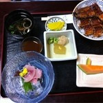 喜多川 - うなぎ丼定食（上）2700円