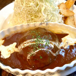 スマイリー - ハンバーグ定食デミグラスソース掛け(ハンバーグ)