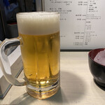 焼肉ホルモン 万千 - ビール