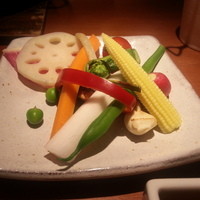 飛騨牛一頭家 馬喰一代 長良本家 - 野菜スティック金山寺味噌添え