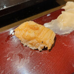 築地 男前鮓 - えんがわ炙り