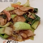 Ippin Kyo - 牛肉と青菜炒め定食 アップ