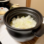 よし町 - ◆新玉葱御飯 常陸牛すき煮
      御飯そのままでも美味しいんだよ！！！