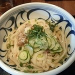 あじの冷汁うどん　750円　これは旨い！