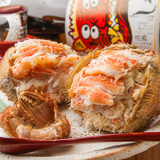 当店名物毛蟹だるま