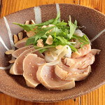 Seared breast meat with ponzu sauce
