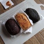 甘味 おかめ - おはぎ（こし餡、きな粉、胡麻）　900円