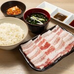 Zero Byou Remon Sawa Sendai Horumon Yakiniku Sakaba Tokiwatei - 豚カルビ定食