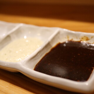 [Original handmade sauce] Kushibono owner's commitment