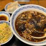 中国ラーメン揚州商人 - 週替わりランチBセット(麻婆茄子ラーメン) ¥980-