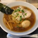 Menya Doragon Kicchin - 醤油ラーメン＆煮玉子