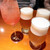 ランピオーネ - ドリンク写真:スパークリングオレンジジュースとビール