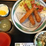 雅楽之助 - エビフライ定食