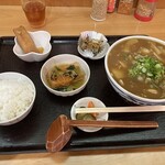 手打ちうどん 西村 - カレーセット。麺レギュラー