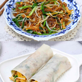 ``Vegetable vermicelli stir-fried rolls'' where you can enjoy a variety of textures by adding vegetables and vermicelli noodles