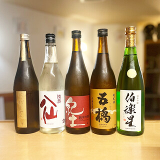 日本酒通常有10種以上。沒有了就替換。