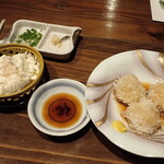 玄海肴処旬風 - ざる豆腐とイカシュウマイ
