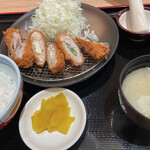 Tonkatsu katsukichi hako dateshou wataum purazaten - 3種の豚ロールカツ定食