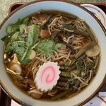 長岡屋 - 山菜蕎麦760円。