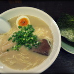 麺８－３４ - 2013.4.14　鶏白湯しょうゆラーメン（500円）　SONY　DSC-WX50