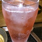 ちょぼちょぼ - 8月12日ブルーベリーのお酒(ソーダ割り)