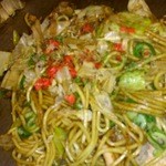 ちょぼちょぼ - 8月12日焼きそば(豚＆イカ)