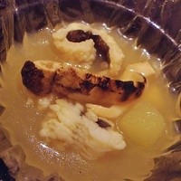 レストラン ラ フィネス - 鱧と松茸の鮑コンソメ