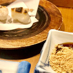 Shimarobata Fuji - 〆はきな粉餅を焼いてくれます♫  黒蜜の旨い事！