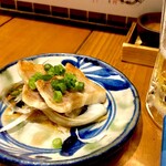 Shimarobata Fuji - お通しの豚　ポン酢味