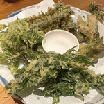 Hidano Aji Shusai - 山菜の天ぷら盛合せ 980円
