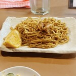 もつ焼き ウッチャン 新宿思い出横丁 - 塩胡椒レモン焼きそば