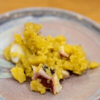 La Stalla - 2023.5 鹿嶋沖産真蛸 1年熟成キタアカリ オリーブオイル カペリ・ディ・パンテレリア