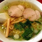 星龍軒 - 塩ラーメン；豚骨清湯・ストレート麺 @2009/08/11