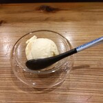 やき鳥 たかはし - デザートの梅ジェラート