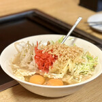 舞留土 - 紅生姜もんじゃ（大盛り）…600円＋100円