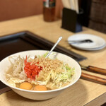 舞留土 - 紅生姜もんじゃ（大盛り）…600円＋100円