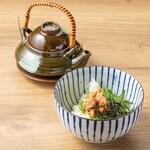 Earthen pot salmon chazuke