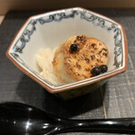 吉凰 はなれ - 真フグの白子 生胡椒の塩漬けのせ