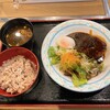 Retoro Teppan Izakaya Gacha - 手ごねハンバーグ定食