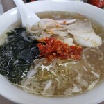 Katsumiken - 塩ラーメン＋追加ワカメ650円