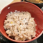 レトロ鉄板居酒屋Gacha - 十五穀米