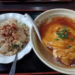 台湾料理 福祥居 - ラーメンセット　台湾炒飯と天津ラーメン