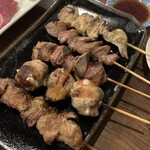 Daichan - しろ　砂肝　レバ　トマト肉巻き焼き　かしら　塩焼き