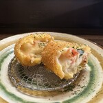 Retoro Sakaba Senta Furai - トマトとバジルとモッツァレラチーズのコロッケ