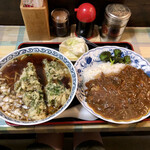 Tokiwaasahi - そばとカレーのセットに春菊天